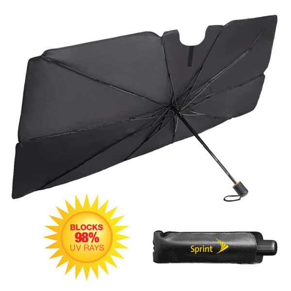 The Dashboard Defender - UV Car Windshield Sunshade Folding Umbrella - Image 4