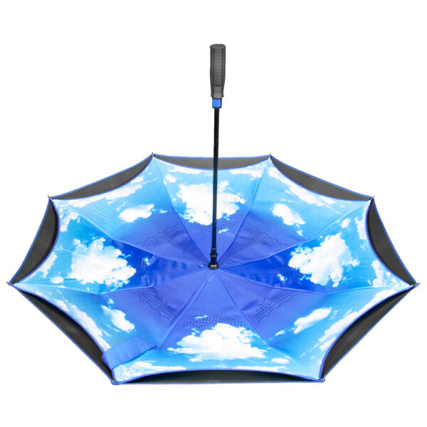 The Blue Sky & Clouds Inverted Umbrella - Image 5