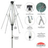 The Vented Bistro Patio Umbrella - Image 3